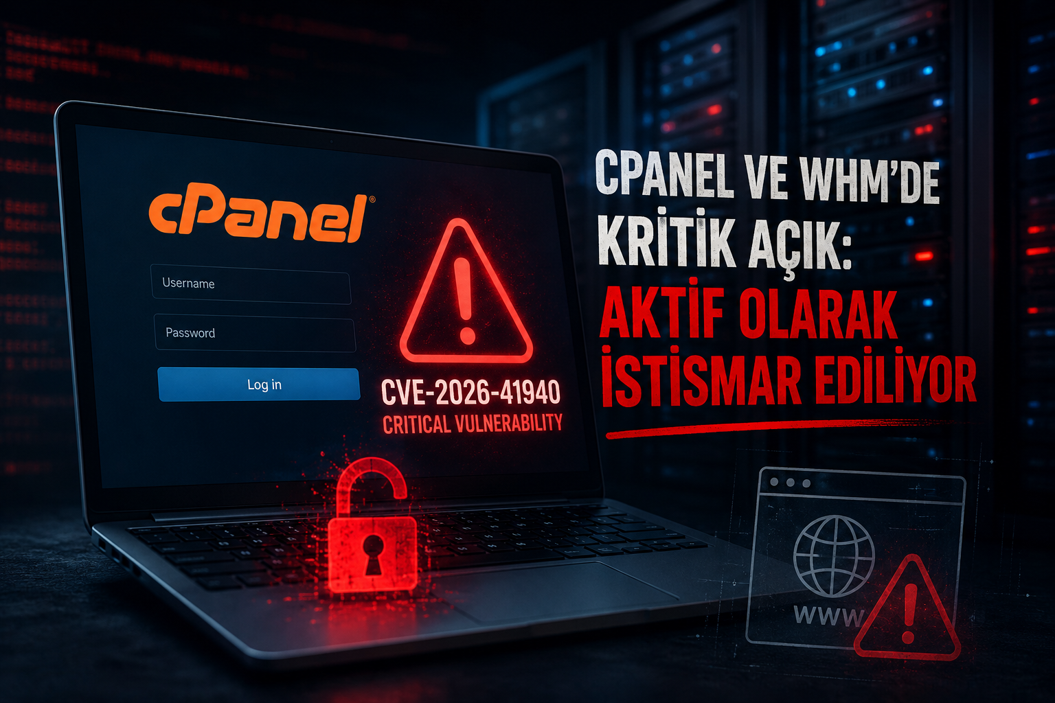 CPANEL KRİZİ BÜYÜYOR: KRİTİK GÜVENLİK AÇIKLARI AKTİF OLARAK İSTİSMAR EDİLİYOR